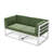 2-Piece Aluminum Outdoor Patio Sofa Corner Chair With Cushions (Set of 2)-120950980-120950981