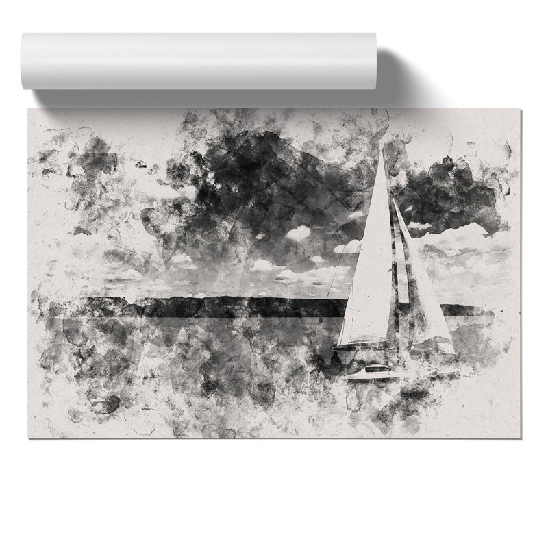 Sailing Boat Vol.3 - No Frame Painting, 30cm H x 42cm W x 0.1cm D