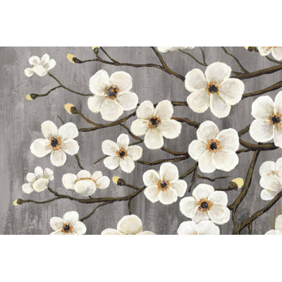 Cherry Blossom White - Wrapped Canvas Painting