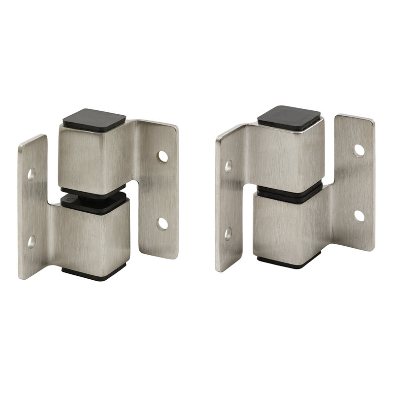Square Barrel Hinge Set, Right Hand In/Left Hand Out, Stainless Steel