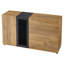Smart Led Display Cabinet - 140cm Sideboard With App-controlled Lighting & Adjustable Shelves
