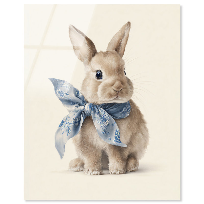 Décoration de chambre d'enfant Toile Rabbit II par Art Remedy, prête à être suspendue, 16 x 20, H 16 po x l 20 po