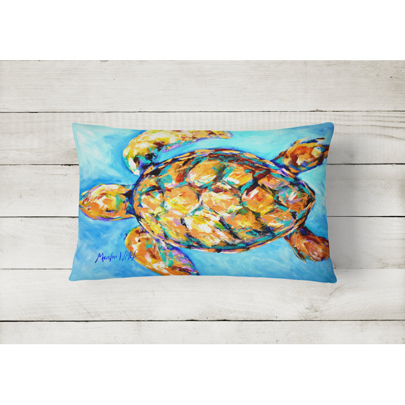 Sand Dance Outdoor Reversible Throw Pillow