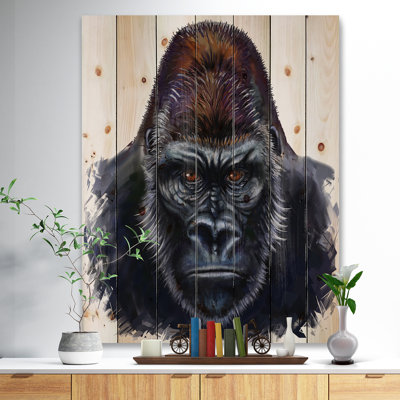«Animal Gorilla Illustration Animal», reproduction d'art graphique