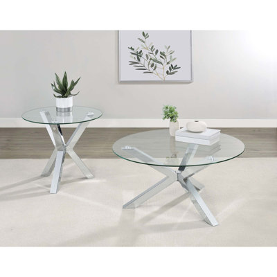 Ensemble de table basse et table de bout Sculptural