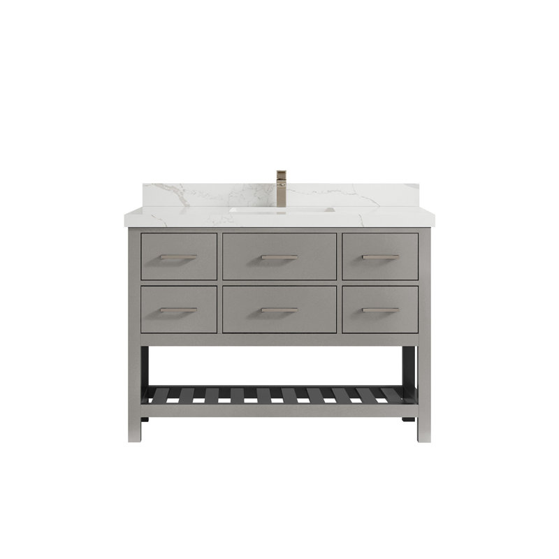 Ensemble de meuble-lavabo simple 48 po Parker, Calacatta Laza