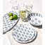 Assiette plate en mélamine Kashmir NewWave - bleu - 10,5 po - ensemble de 6