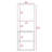 Mila Bathroom Cabinet, Two Internal Shelves, Two External Shelves, Single Door -White-68223475