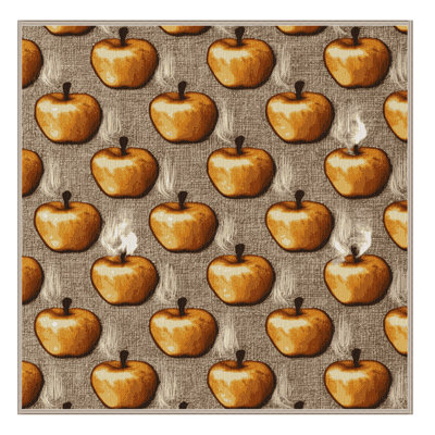 Washable Baked apples Desserts Area Rug