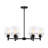 Dolena 6 - Light Steel Dimmable Shaded / Spider Chandelier-1429660049