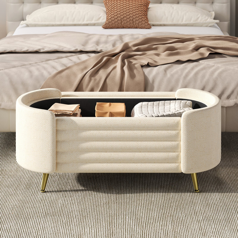 Repose-pieds Modern, Beige, Beige