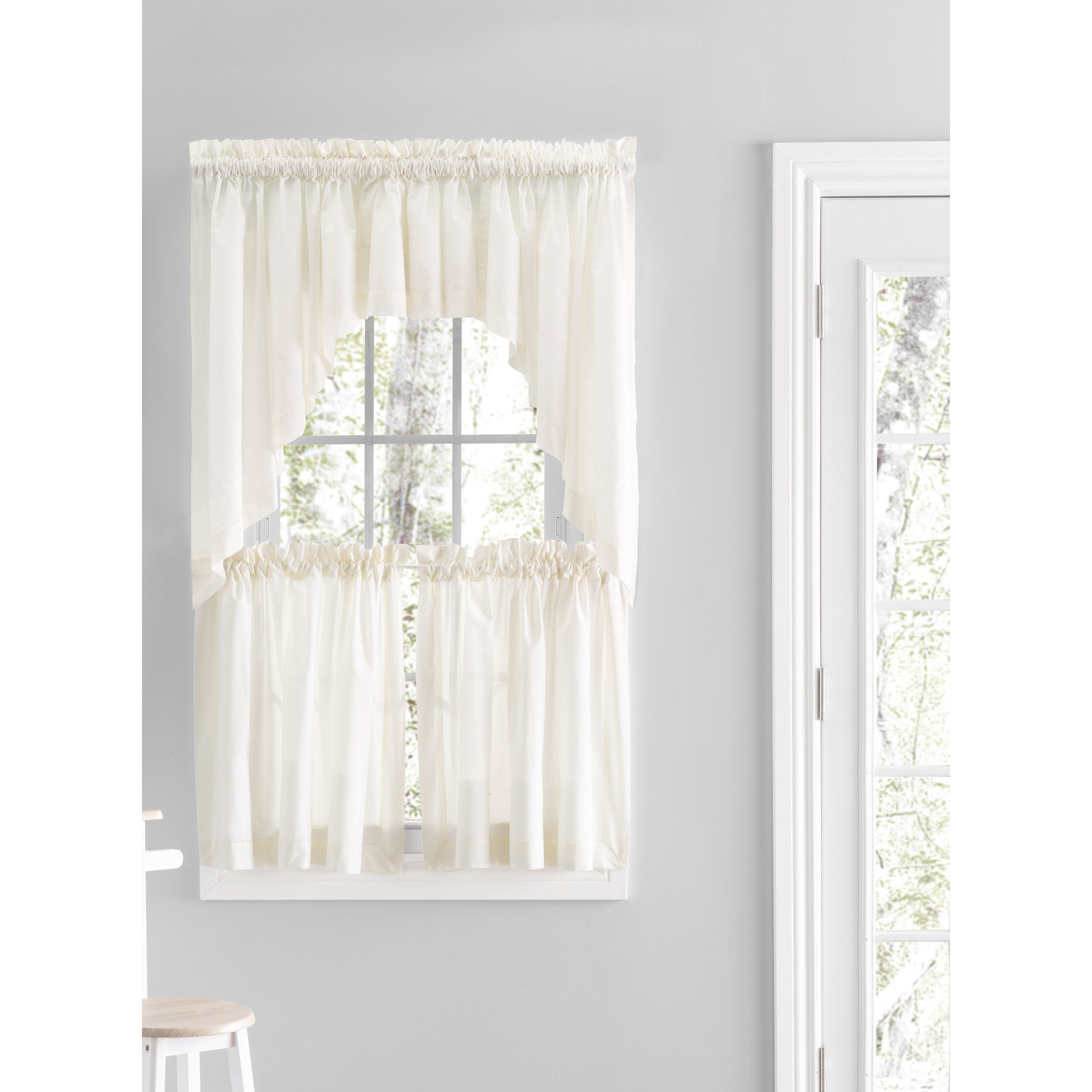 Blandford Semi-Sheer Swag Pair, Natural