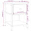 Lympsham 34cm W Iron Bedside Table-561615474
