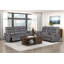 Ensemble canapé inclinable 2 pièces avec fauteuil, console de rangement, porte-gobelets et rembourrage en mousse pour un confort optimal - Mobilier de salon-2024756048-2024756061