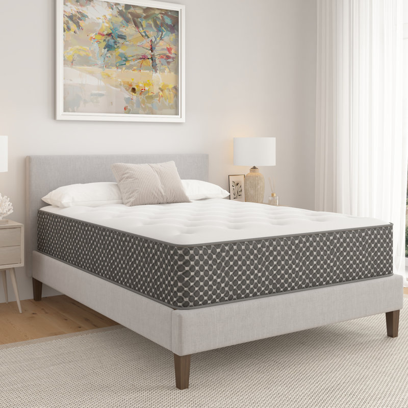 Grand matelas hybride matelassé 10 po, mi-ferme, Grand lit