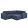 Flex 4 - Piece Upholstered Modular Wide Arm Sectional With Storage Ottoman