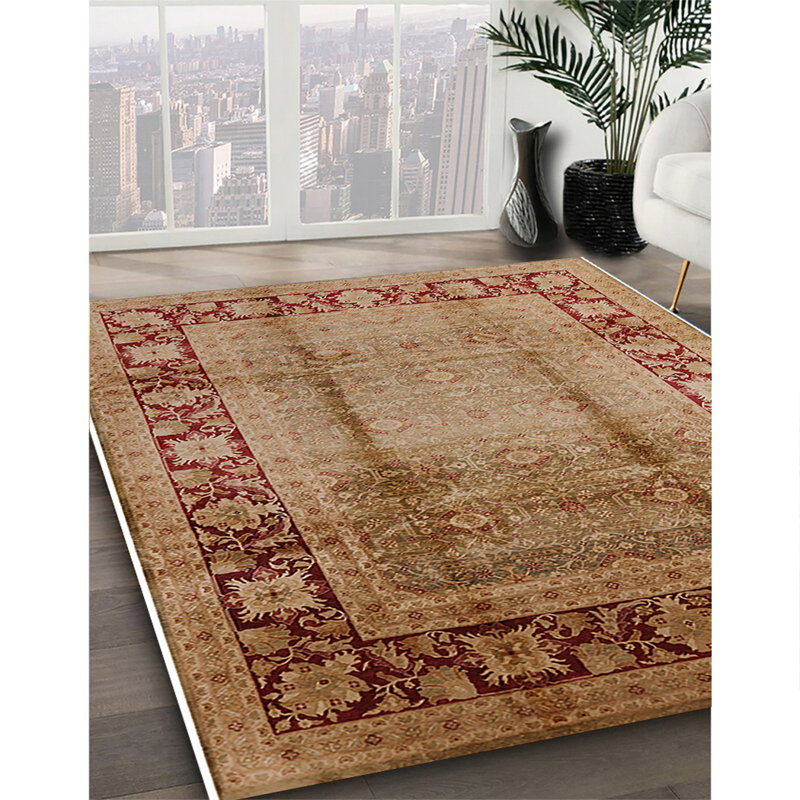 Tapis brun / rouge Roslin, Rectangle 7 pi x 10 pi