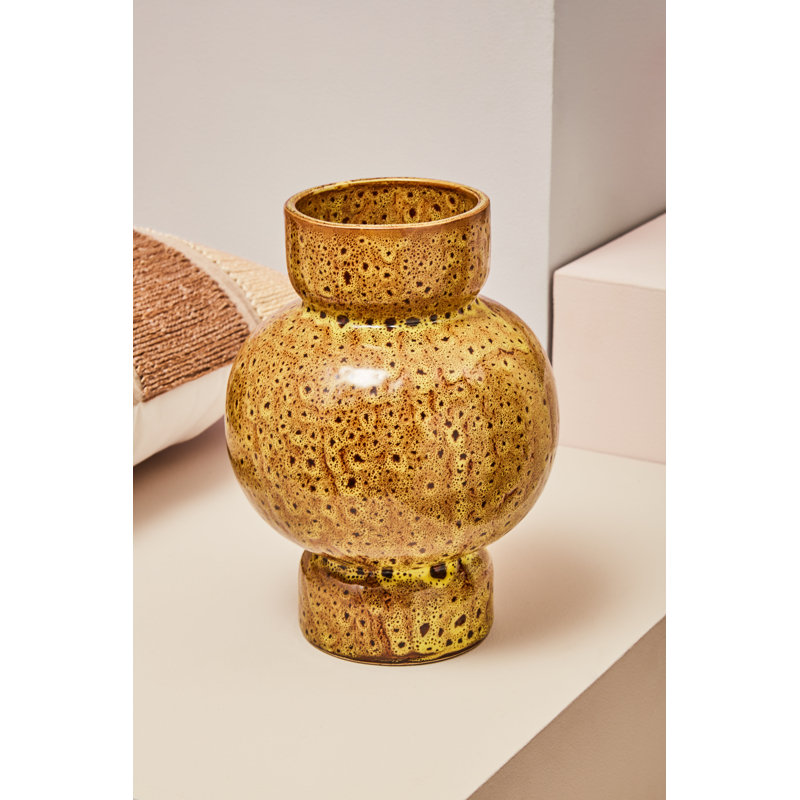 Yakira Stoneware Table Vase, 23cm H x 18cm W x 18cm D