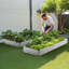 Jardinière en métal avec jardin surélevé en métal 12 x 4 x 1 pi