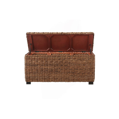 Woven Rattan Wicker Banana Leaf Storage Trunk