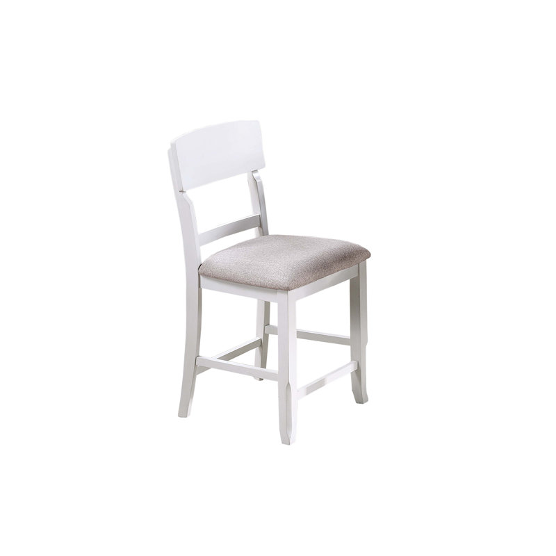 Ensemble de table à hauteur de comptoir Flick, Blanc antique, Blanc antique