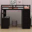 Lit mezzanine avec tiroirs, bureau et garde-robe-828654917