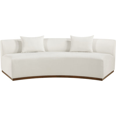 Avanti 104" Chenille Fabric Upholstered Sofa