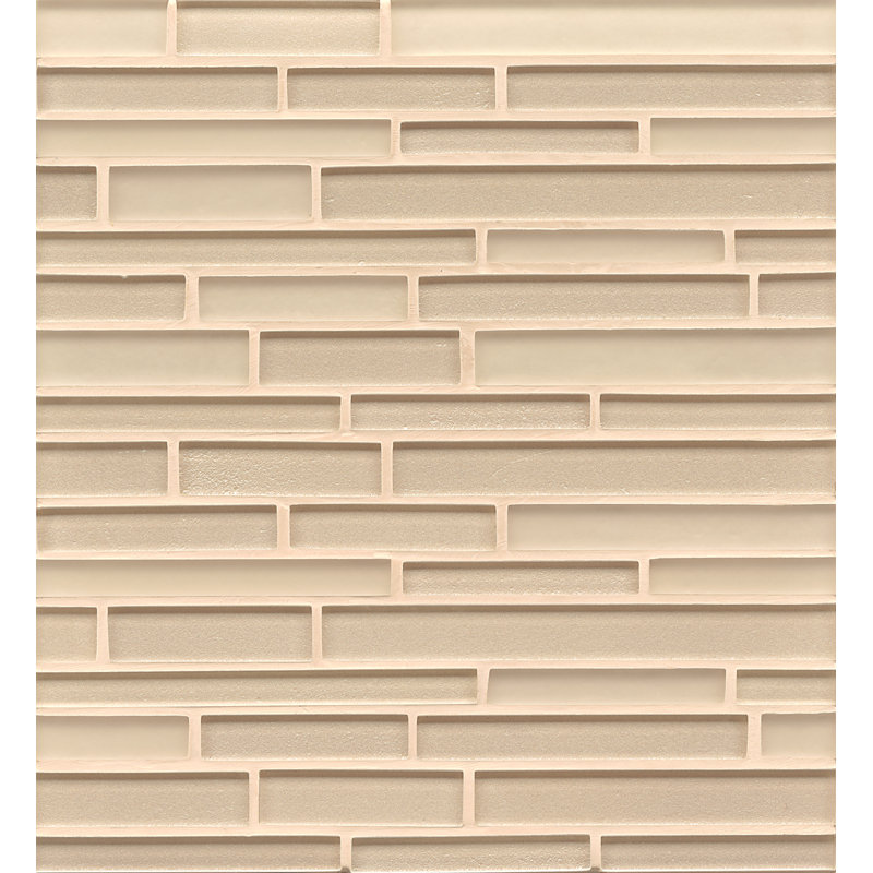 Manhattan Glass Linear Mosaic Wall & Floor Tile, Blonde