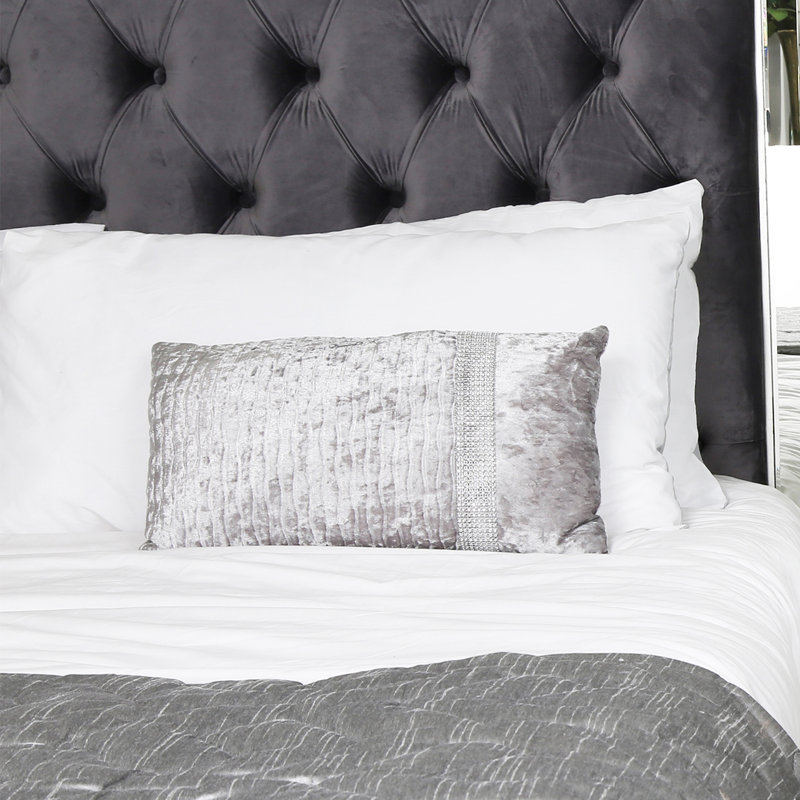 Amity Rectangular Throw Pillow Cover, Grey