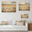 Symphonie blanche «Daisy Bloom» dans le champ - marguerites, art mural sur bois de pin naturel-1776511086