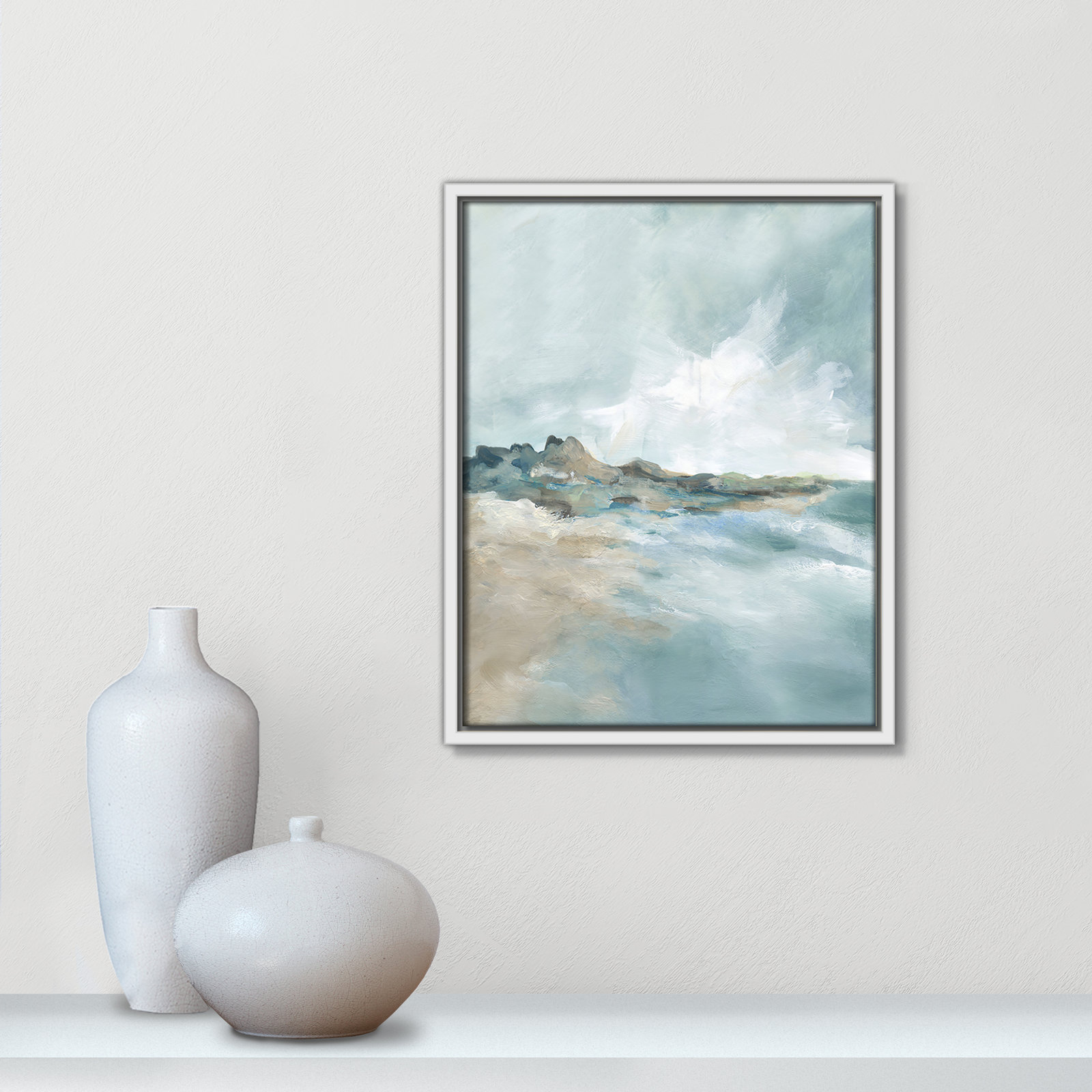 Sandpoint Print by Carol Robinson, 15.5" H x 12.5" W, White
