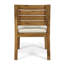 Ensemble repas d'extérieur 7 pièces en bois d'acacia avec coussins, sablé naturel et beige