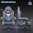 High-Back Adjustable Reclining Ergonomic Fabric PC & Racing Game Chair-325439093
