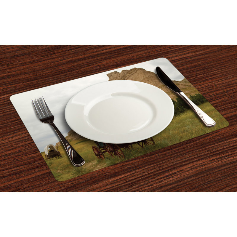 Polyester Abstract Rectangle Placemat
