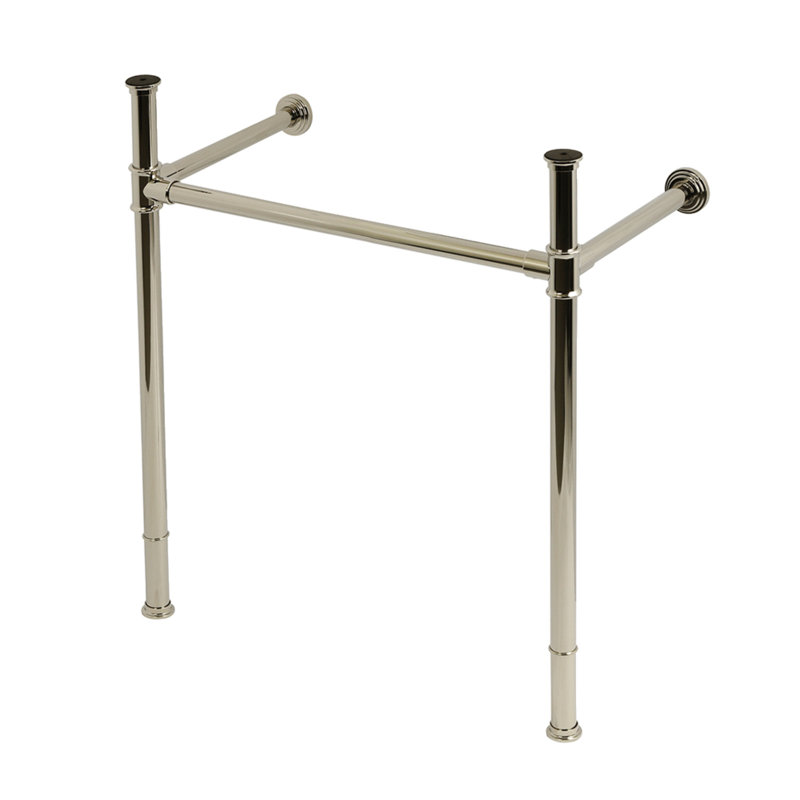 Pieds de lavabo console en acier inoxydable Kingston Brass VPB36286, Nickel poli