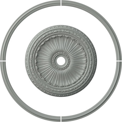 58 5/8"OD x 53 5/8"ID Ceiling Ring with 35 1/8"OD Ceiling Medallion Viceroy Light Accent Kit