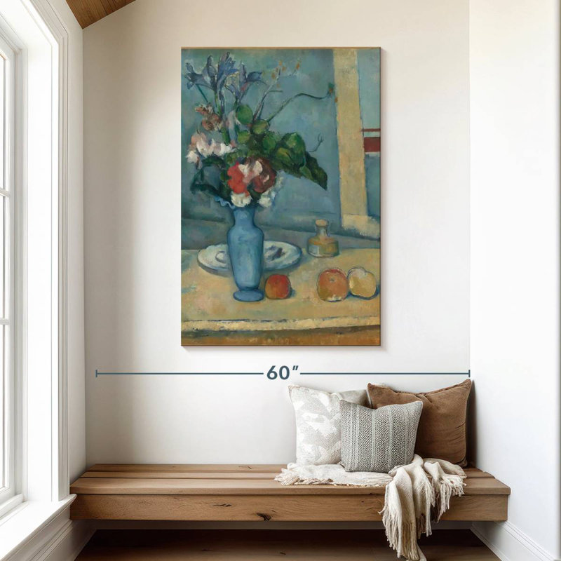 Harnek le vase bleu, H 48 po x l 32 po