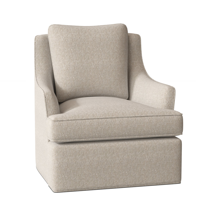 Fauteuil pivotant de 31 po de largeur Bradley, Tremplins ivoires
