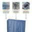 La housse de l'étagère de rangement s'adapte aux supports de couleur bleu poudré l 36 po x P 18 po x H 72 po-1418583196