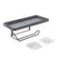 Origin LAVA toilet roll holder with smartphone shelf, self -adhesive, black
