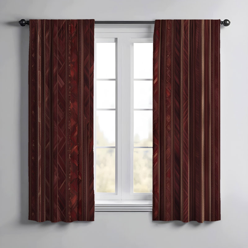 Paire de rideaux semi-transparents Effrosini, L 20 po x L 61 po