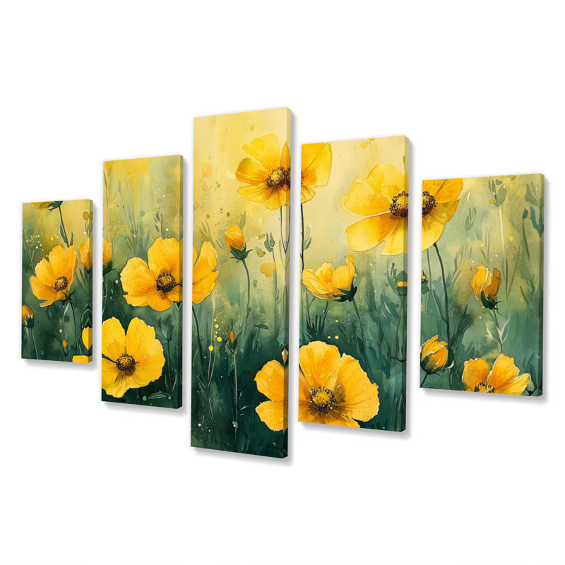 Bautista - coquelicots, art mural traditionnel sur toile, diamant