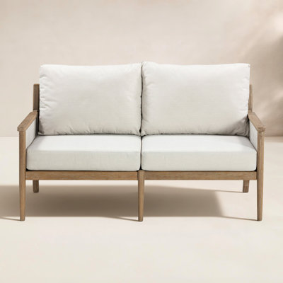 Rydell 55" Acacia Patio Loveseat