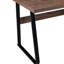 Table de bureau à domicile de couleur brune: bureau de 65 pouces avec tiroirs pour la décoration: écriture