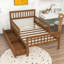 Lit plateforme en bois 2 tiroirs avec garde-corps-2084541547