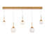 Quest 5 Light Crystal LED Multi-Light Pendant-1464678021