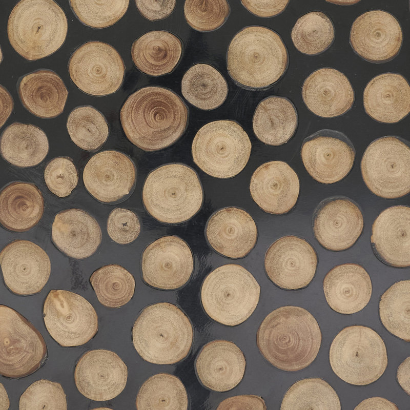 Assiette de présentation en bois et résine Artisan (ensemble de 4)