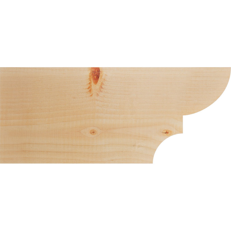 Queue de chevron lisse Ridgewood, Sapin de Douglas, H 8 po x l 18 po x P 5,5 po