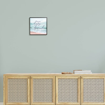 «Love & A Beach», expression nautique par estampe numérique par Natalie Carpentieri