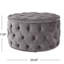 Velours gris confortable - une option de rangement polyvalente pour le jardin